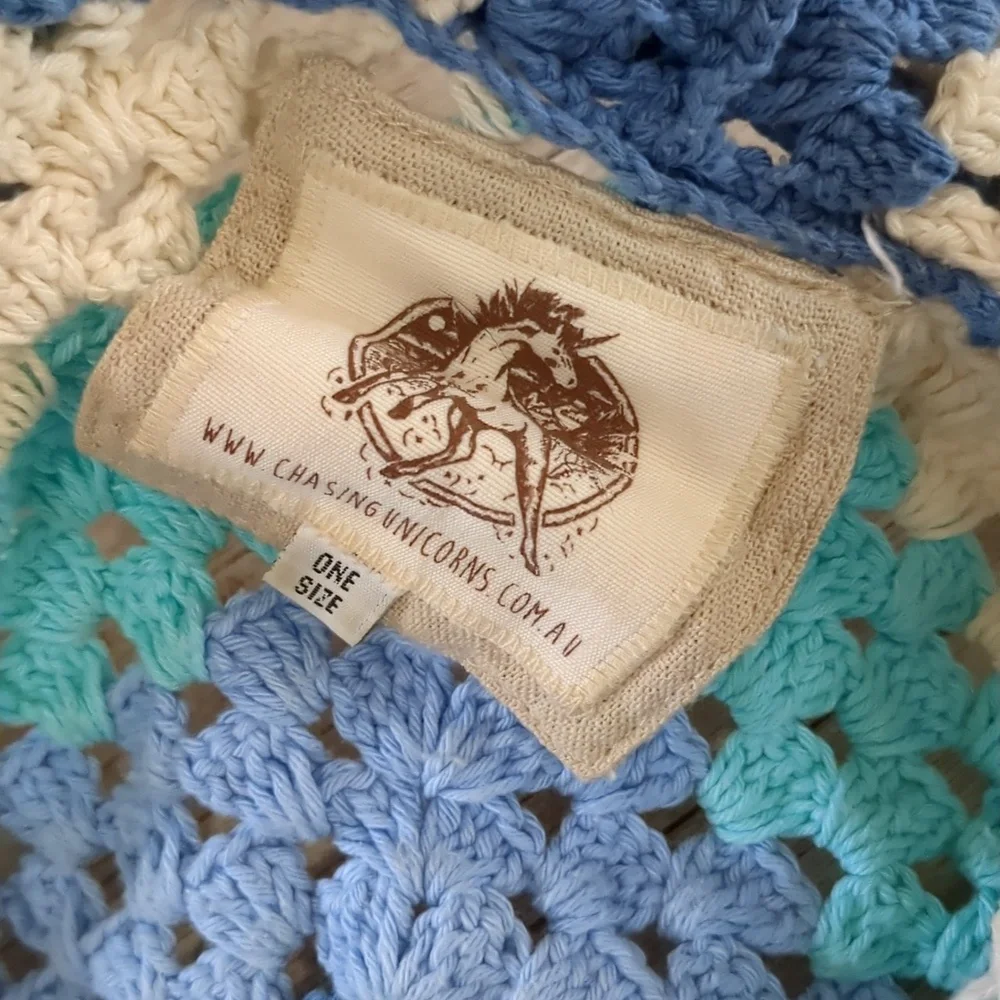 Chasing Unicorns Short Blue Cardigan One Size - Picture 15 of 17